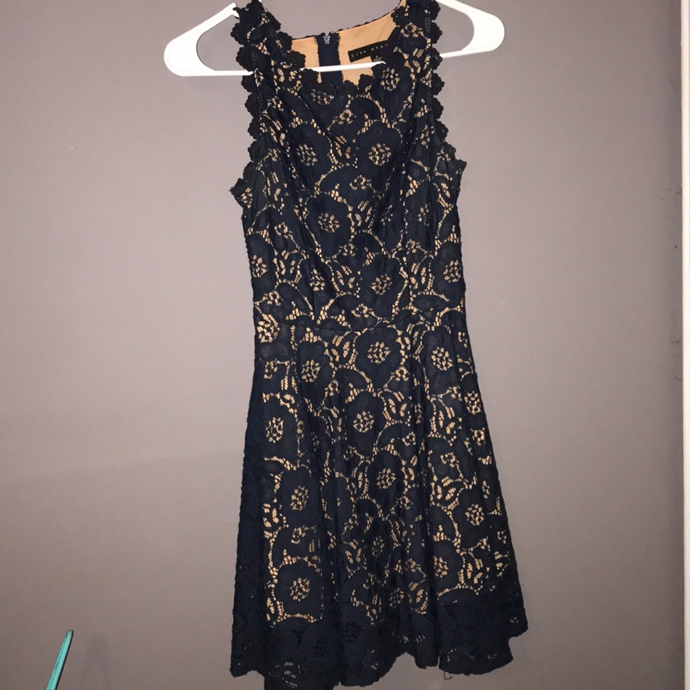 **CLEARANCE** Lace Fit Flare Dress